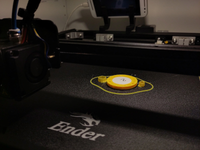 Paused print with tag